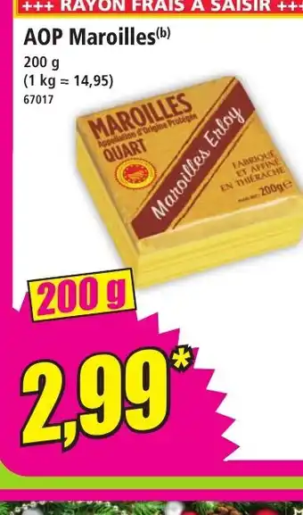 Norma AOP Maroilles offre