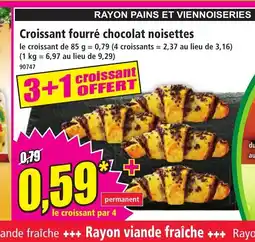 Norma Croissant fourré chocolat noisettes offre