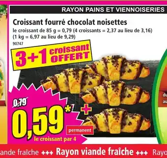 Norma Croissant fourré chocolat noisettes offre