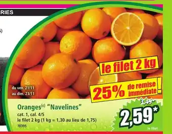 Norma Oranges Navelines offre