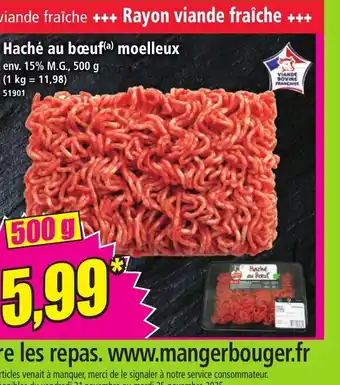 Norma Haché au boeuf moelleux offre