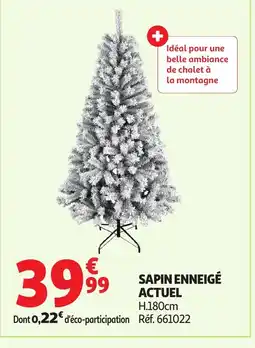 Auchan ACTUEL Sapin enneigé offre