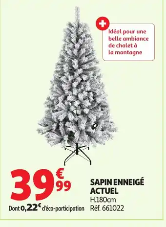 Auchan ACTUEL Sapin enneigé offre