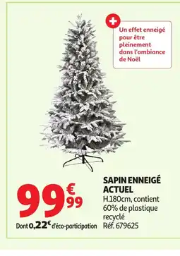 Auchan ACTUEL Sapin enneigé offre