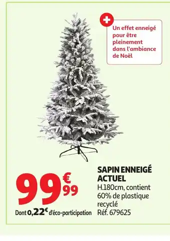 Auchan ACTUEL Sapin enneigé offre
