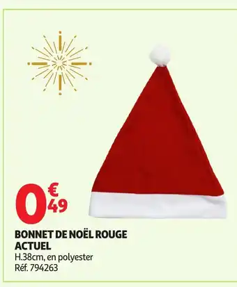 ACTUEL Bonnet de noël rouge
