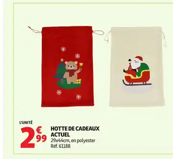 Auchan ACTUEL Hotte de cadeaux offre