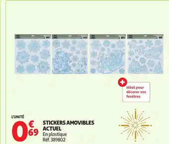 Auchan ACTUEL Stickers amovibles offre