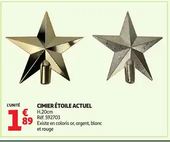 Auchan ACTUEL Cimier étoile offre