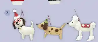 Auchan ACTUEL Suspension chien en feutrine offre