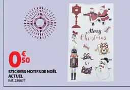 Auchan ACTUEL Stickers motifs de noël offre
