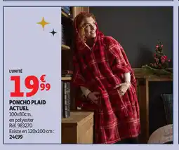 Auchan ACTUEL Poncho plaid offre