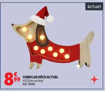 Auchan Chien led déco offre
