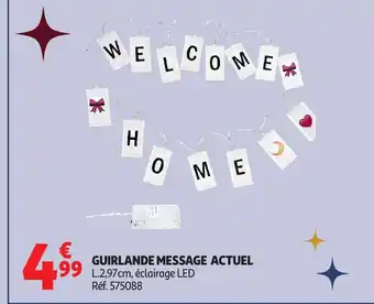 Auchan ACTUEL Guirlande message offre