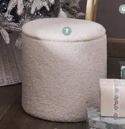 Auchan ACTUEL Pouf rangment bouclette offre