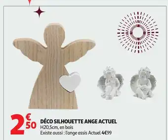 Auchan ACTUEL Déco silhouette ange offre