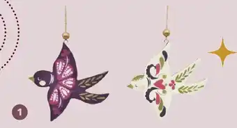 Auchan Suspension oiseau en bois offre