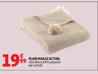 Auchan ACTUEL Plaid maille offre