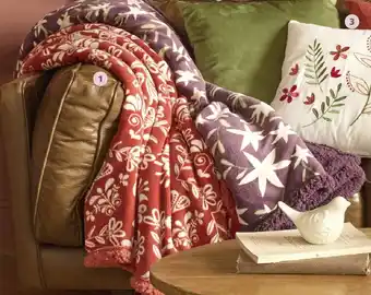 Auchan ACTUEL Plaid coral sherpa offre