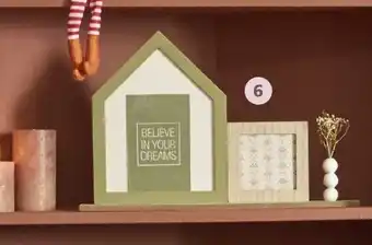 Auchan ACTUEL Cadre 2 vues et fleurs séchées offre