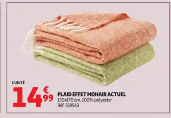 ACTUEL Plaid effet mohair