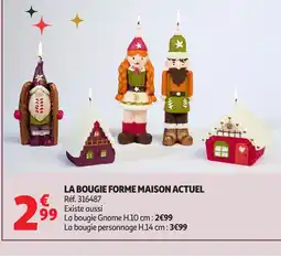 Auchan ACTUEL La bougie forme maison offre