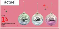 Auchan ACTUEL Suspension boule à facettes offre