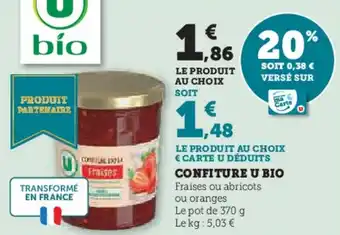 U Express Confiture u bio offre