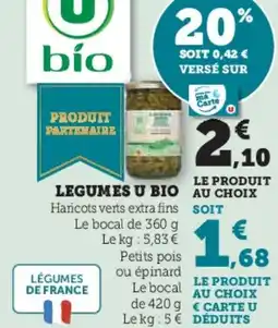U Express Legumes u bio offre