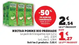 U Express Nectar pomme bio pressade offre