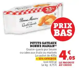 U Express Petits gateaux bonne maman offre