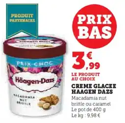 U Express Creme glacee haagen dazs offre