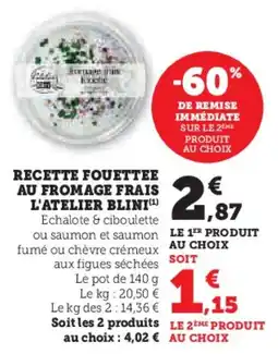 U Express Recette fouettee au fromage frais l'atelier blini offre