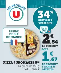 U Express Pizza 4 fromages u offre