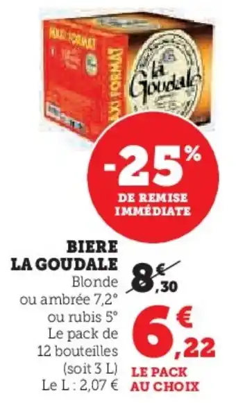 U Express Biere la goudale offre