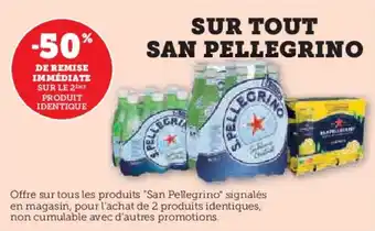 U Express Sur tout san pellegrino offre