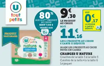 U Express Changes u nature offre