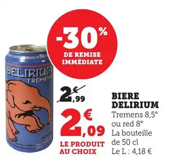 Bi1 Biere delirium offre