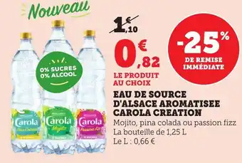 Bi1 Eau de source d'alsace aromatisee carola creation offre