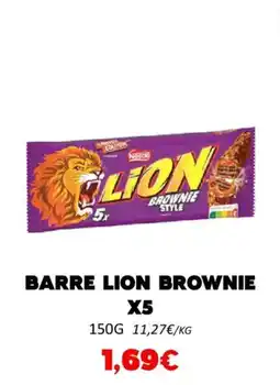 Hmarket Barre lion brownie x5 offre