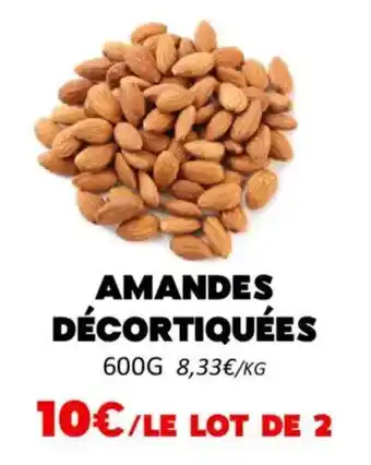 Hmarket Amandes décortiquées offre