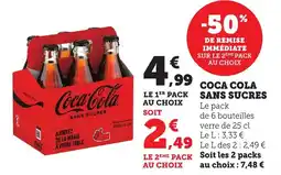 Bi1 Coca cola sans sucres offre