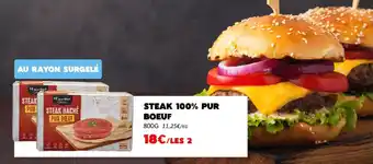 Hmarket Steak 100% pur boeuf offre