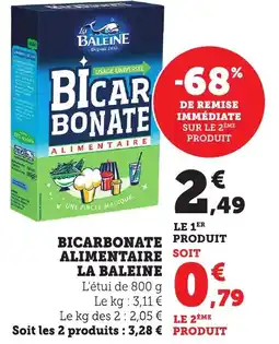 Bi1 Bicarbonate alimentaire la baleine offre