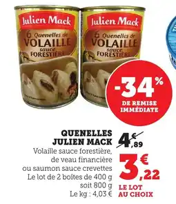 Bi1 Quenelles julien mack offre