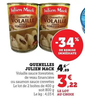 Bi1 Quenelles julien mack offre