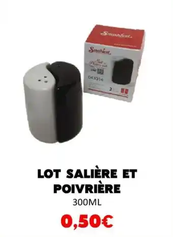 Hmarket Lot salière et poivrière offre