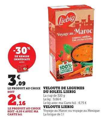 Bi1 Veloute de legumes du soleil liebig offre