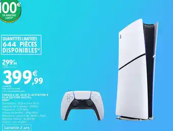 Intermarché Hyper Console de jeux playstation 5 slim edition digital offre