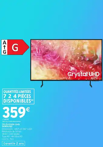 Intermarché Hyper Télévision uhd samsung offre